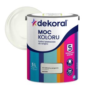 Obrazek dla: Farba Dekoral Moc Koloru DELIKATNY PERGAMIN 5L