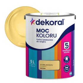 Obrazek dla: Farba Dekoral Moc Koloru ZÓŁTY SŁONECZNY 5L_Remontownia24.pl