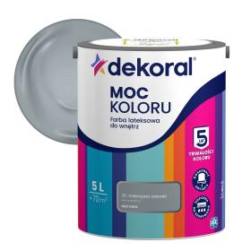 Farba Dekoral Moc Koloru SREBRZYSTA SZAROŚĆ 5L_Remontownia24.pl