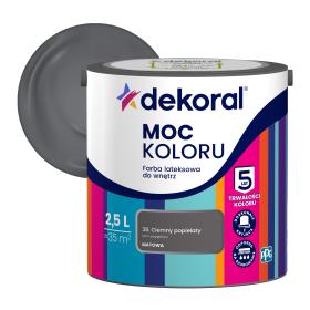 Farba Dekoral Moc Koloru CIEMNY POPIELATY 2,5L_Remontownia24.pl