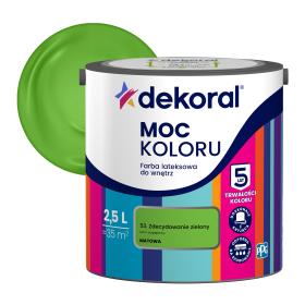 Farba Dekoral Moc Koloru ZDECYDOWANIE ZIELONY 2,5L_Remontownia24.pl