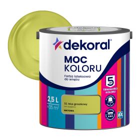 Farba Dekoral Moc Koloru MUS GROSZKOWY 2,5L_Remontownia24.pl