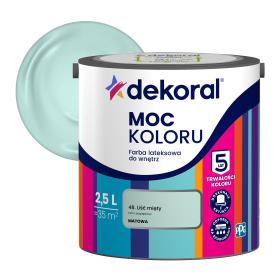 Farba Dekoral Moc Koloru LIŚĆ MIĘTY 2,5L_Remontownia24.pl