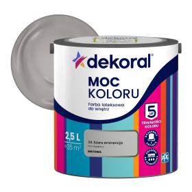 Farba Dekoral Moc Koloru SZARA EMINENCJA 2,5L_Remontownia24.pl