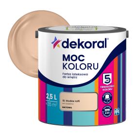 Farba Dekoral Moc Koloru SŁODKIE TOFFI 2.5L_Remontownia24.pl