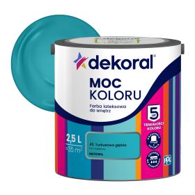 Farba Dekoral Moc Koloru TURKUSOWA GŁĘBIA 2,5L_Remontownia24.pl