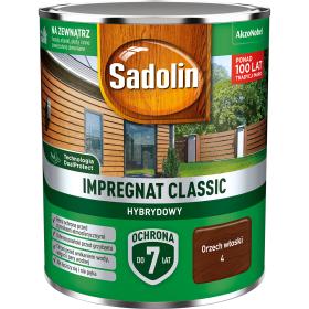 Obrazek dla: Sadolin Impregnat Classic Hybrydowy Kolor Orzech Włoski *4*_Remontownia24.pl