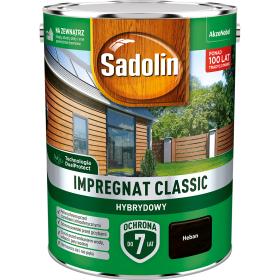 Obrazek dla: Sadolin Impregnat Classic Hybrydowy Kolor Heban 4,5L_Remontownia24.pl