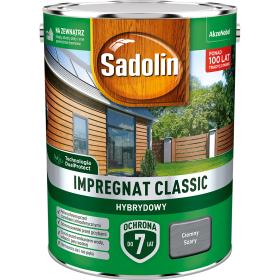 Obrazek dla: Sadolin Impregnat Classic Hybrydowy Kolor Ciemny Szary 4,5L_Remontownia24.pl
