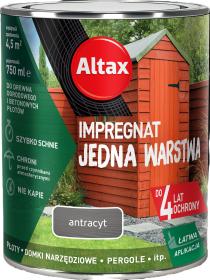 ALTAX Impregnat Jedna Wartswa 4lata_Antracyt 750ml_Remontownia24.pl
