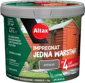 ALTAX Impregnat Jedna Warstwa 4lata Antracyt 4,5L_Remontownia24.pl