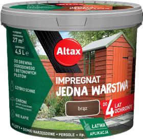 ALTAX Impregnat Jedna Warstwa 4lata Brąz 4,5L_Remontownia24.pl