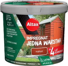 ALTAX Impregnat Jedna Warstwa 4lata Mahoń 4,5L_Remontownia24.pl