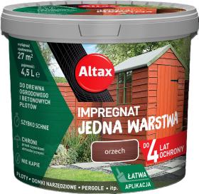ALTAX Impregnat Jedna Warstwa 4lata Orzech 4,5L_Remontownia24.pl