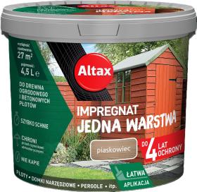 ALTAX Impregnat Jedna Warstwa 4lata Piaskowiec 4,5L_Remontownia24.pl