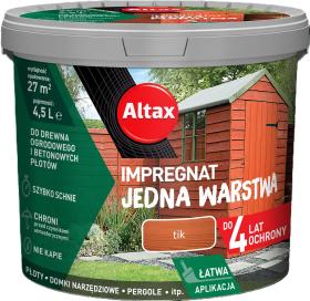 ALTAX Impregnat Jedna Warstwa 4lata Tik 4,5L_Remontownia24.pl