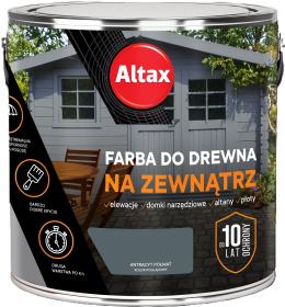 Altax Farba Do Drewna NA ZEWNĄTRZ ANTRACYT PÓŁMAT 2,5L_Remontownia24.pl