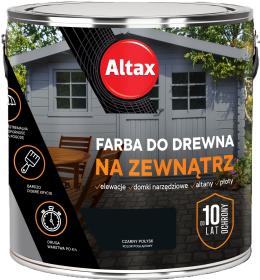 Altax Farba Do Drewna NA ZEWNĄTRZ CZARNY POŁYSK 2,5L_Remontownia24.pl