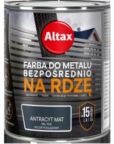 Altax Farba Do Metalu BEZPOŚREDNIO NA RDZĘ ANTRACYT MAT 0,75L_Remontownia24.pl