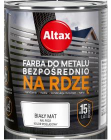 Altax Farba Do Metalu BEZPOŚREDNIO NA RDZĘ BIAŁY MAT 0,75L_Remontownia24.pl