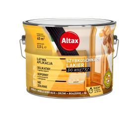 Altax Szybkoschnący Lakier DO WNĘTRZ BEZBARWNY POŁYSK 2,5L_Remontownia24.pl