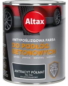 Altax Antypoślizgowa Farba Do PODŁÓG BETONOWYCH ANTRACYT PÓŁMAT 0,75L_Remontownia24.pl