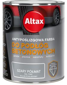 Altax Antypoślizgowa Farba Do PODŁÓG BETONOWYCH SZARY PÓŁMAT 0,75L_Remontownia24.pl