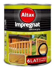 Altax Impregnat Dekoracyjny 6 LAT Dąb 0,75L_Remontownia24.pl