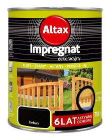 Altax Impregnat Dekoracyjny 6 LAT Heban 0,75L_Remontownia24.pl