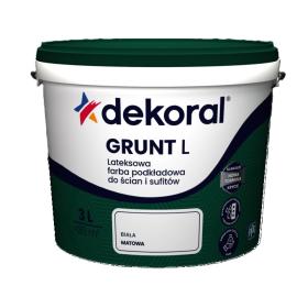 Farba Dekoral GRUNT L Biała 3L_Remontownia24.pl