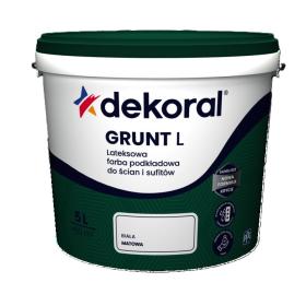 Farba Dekoral GRUNT L Biała 5L_Remontownia24.pl
