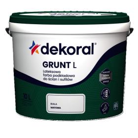 Farba Dekoral GRUNT L Biała 10L_Remontownia24.pl