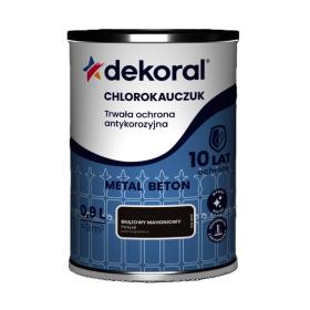 Farba Dekoral Chlorokauczuk Brąz Mahoniowy 0,9L_Remontownia24.pl