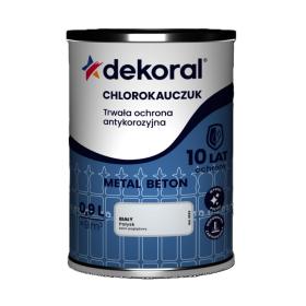 Farba Dekoral Chlorokauczuk Biały 0,9L_Remontownia24.pl