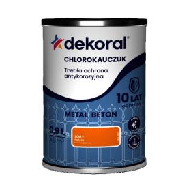 Farba Dekoral Chlorokauczuk Żółty 0,9L_Remontownia24.pl