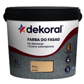 Farba Dekoral Do Fasad Beżowy 5L_Remontownia24.pl
