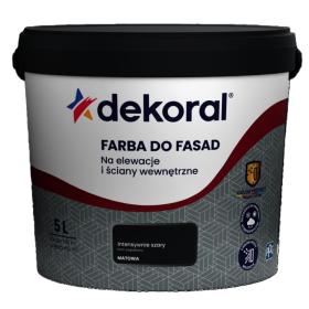 Farba Dekoral Do Fasad Intensywnie Szary 5L_Remontownia24.pl