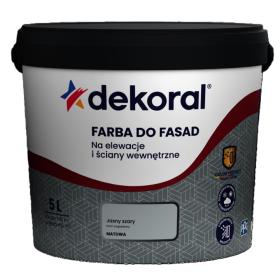 Farba Dekoral Do Fasad Jasno Szary 5L_Remontownia24.pl