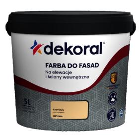 Farba Dekoral Do Fasad Kremowy 5L_Remontownia24.pl