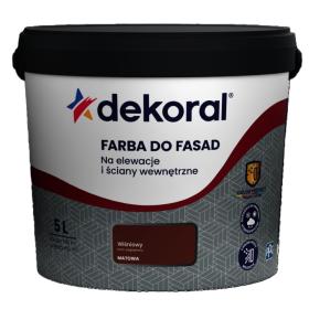 Farba Dekoral Do Fasad Wiśniowy 5L_Remontownia24.pl