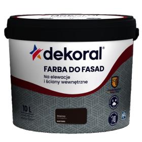 Farba Dekoral Do Fasad Brązowy 10L_Remontownia24.pl