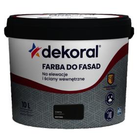 Farba Dekoral Do Fasad Czarny 10L_Remontownia24.pl