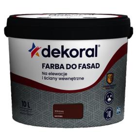 Farba Dekoral Do Fasad Wiśniowy 10L_Remontownia24.pl