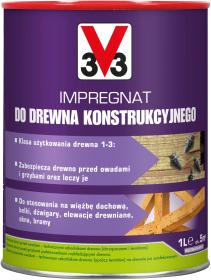 V33 Impregnat do Drewna KONSTRUKCYJNEGO PLUS 1L_Remontownia24.pl