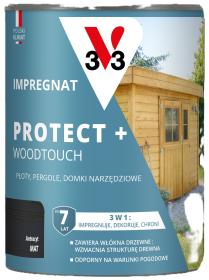 V33 Impregnat PROTECT+ ANTRACYT 0,7L_Remontownia24.pl