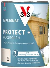 V33 Impregnat PROTECT+ BIAŁY 0,7L_Remontownia24.pl