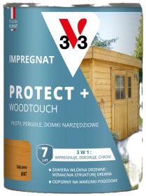 V33 Impregnat PROTECT+ DĄB JASNY 0,7L_Remontownia24.pl