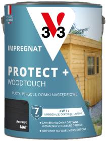 V33 Impregnat PROTECT+ ANTRACYT 4,5L_Remontownia24.pl