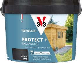 V33 Impregnat PROTECT+ ANTRACYT 9L_Remontownia24.pl