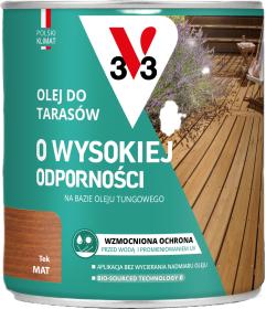 V33 Olej Do TARASÓW O WYSOKIEJ ODPORNOŚCI TEK 0,75L_Remontownia24.pl